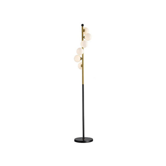 Lampadaire colonne globes en verre Luxe