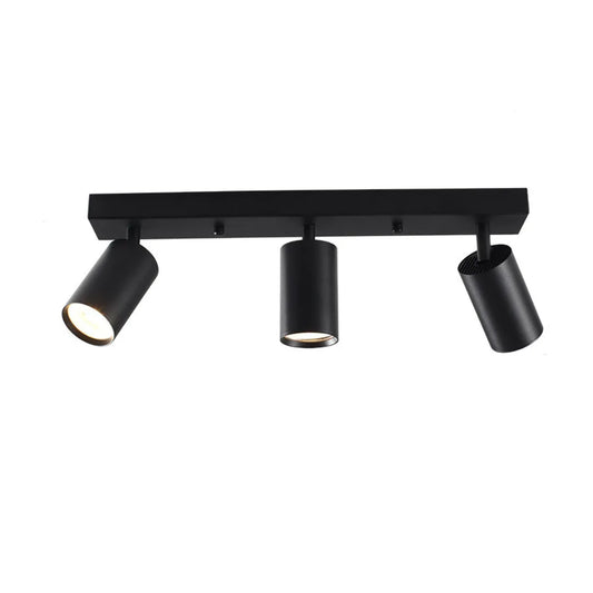 Plafonnier sur rail LED orientable Linea en aluminium