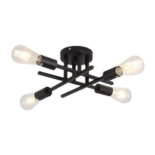 Lustre Plafonnier Flash Mount (4 ampoules)