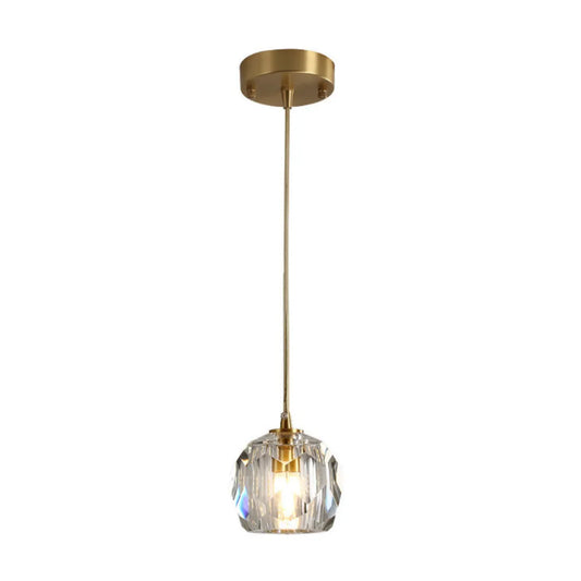 Suspension en cristal pour salle à manger