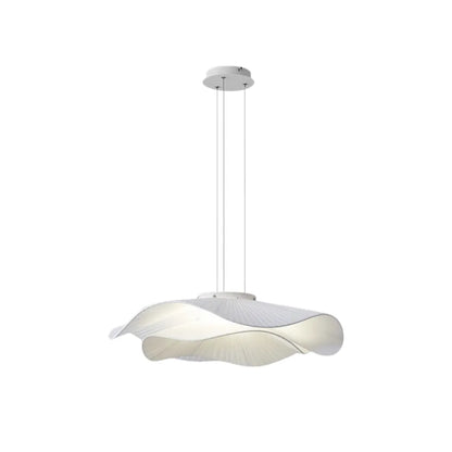 Suspension moderne en tissu blanc LED