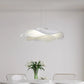 Suspension moderne en tissu blanc LED