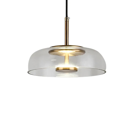 Suspension moderne LED en verre style loft